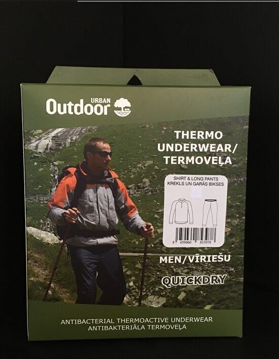  Urban Outdoor Termoveļa vīriešiem Urban outdoor, melna_pelēka